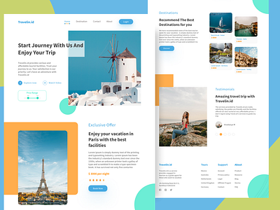 Travel App Landing Page