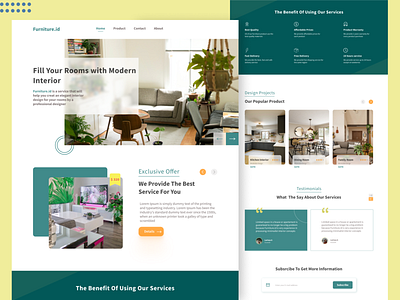 Interior Landing Page clean furniture furniture app furniture design furniture landing page furniture website interface interior interior architecture interior design interior landing page landing landing page design landingpage minimalist uiux web design web design agency website