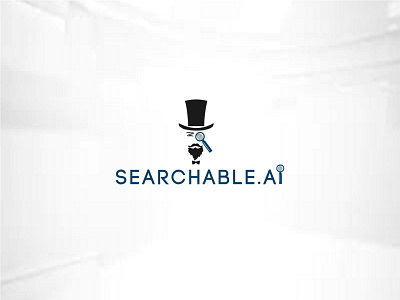 searchable.ai detektif logo logodesign