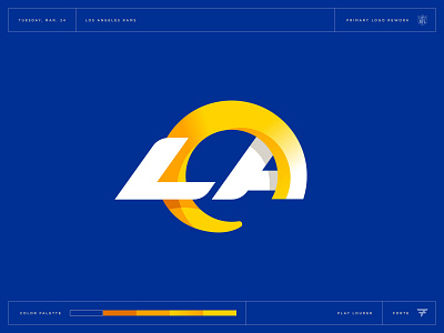 What Could Have Been: Los Angeles Rams brand branding design football horn icon illustration lettermark logo los angeles mascot nfl ram sport sports vector