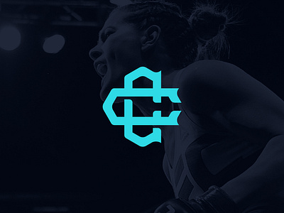 Cortney Casey Brand Identity brand cc design icon logo mma monogram monogram design sport sports ufc vector