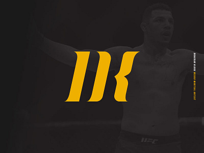 Drakkar Klose Branding black and gold brand branding fight fighter fighting icon illustration logo mma sport sports typography ufc vector