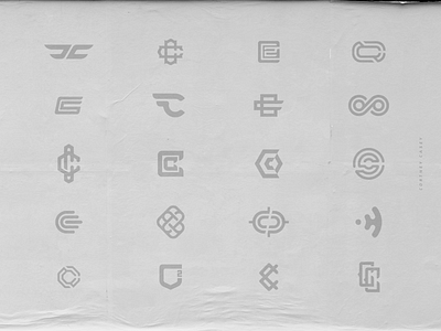 Cortney Casey Logo Concepts brand branding concept concepts design fight fighter fighting grid icon illustration lettermark logo mma monogram sketch sketches sport sports ufc