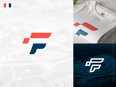 Lettermark "F" Concept 2.0 badge brand branding design f icon letter lettering lettermark logo red white blue sport sports typography vector