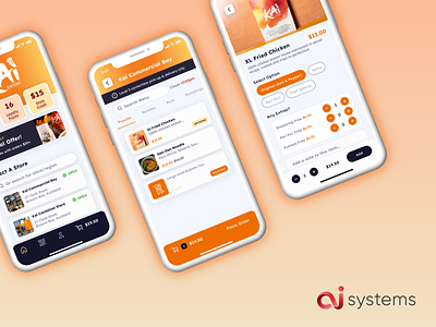 Online Ordering App design phone app point of sale pos system ui ux