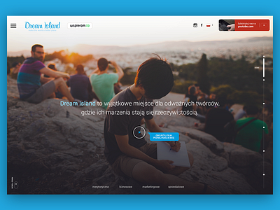 Dreamisland design dream island ui ux web