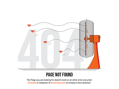 404 travactory 404 minimal orange page site travactory web