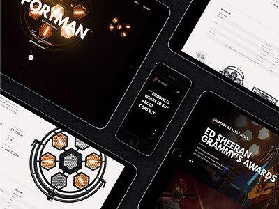 Portman clear dark design lights minimal portman ui ux voila web