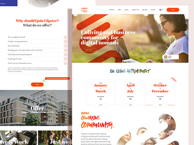 Clipster v2 clipster design minimal nomad orange startup ui ux web
