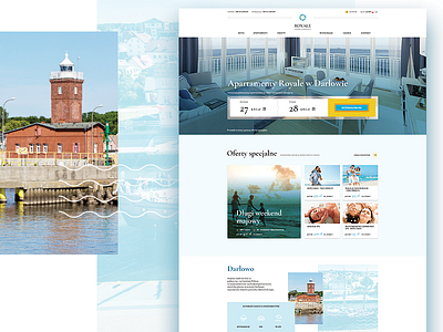 Apartamenty Royale apartments design hotel rent sea ui ux voila web