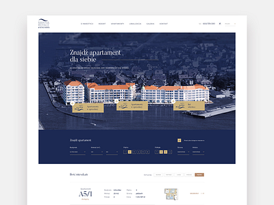 Marina Dribbble apartments baltic real estate sea seaside ui ux web www