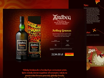 Ardberg ardberg dark ecommerce red shop ui ux voila web whisky