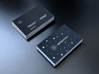 Voila business card _2 agency creative dark design print silver studio voila