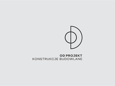 OD _ brand architect architecture brand branding dark grey logo minimalist logo typo typography