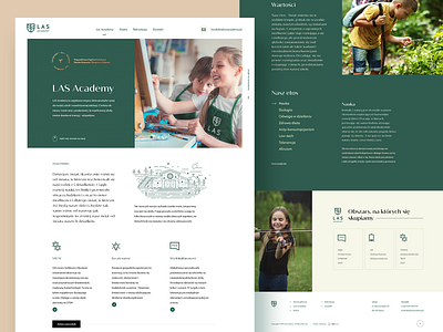 Las Academy - homepage proposal education green las academy learning logo school ui ux web webdesign website