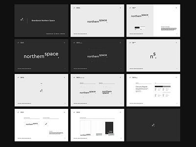 Northern Space - brandbook architecture brandbook branding dark logo logotype minimal studio sygnet