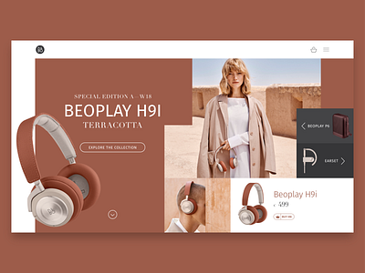 UI design concept for an e-commerce website