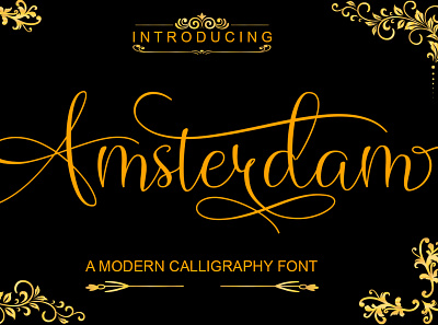 Amsterdam branding calligraphy card creative fabrica font font design fontbundles lovelly myfonts typography