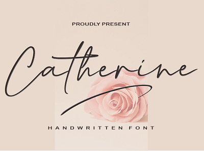 Catherine signature branding calligraphy card design font font design handwritten illustration logo lovelly signature typography