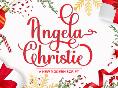 Angela Christie branding calligraphy card design font font design illustration logo lovelly typography