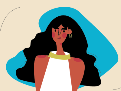 woman flat illustration design illustration