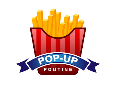 Pop Up Poutine brand identity graphic design illustrator logo logo design logo design branding logo designer logo mark logotype vector