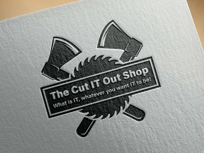 The Cut IT Out Shop brand identity graphic design illustrator logo logo design logo design branding logo designer logo mark logotype vector