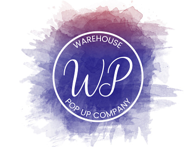 WAREHOUSE POP UP Company brand identity graphic design illustrator logo logo design logo design branding logo designer logo mark logotype vector watercolor