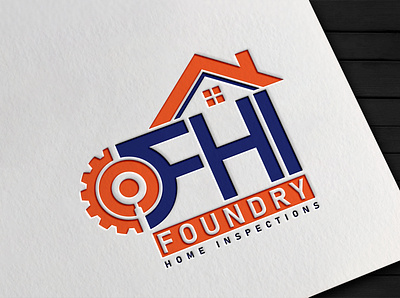 Foundry Home Inspections brand identity graphic design illustrator logo logo design logo design branding logo designer logo mark logotype vector