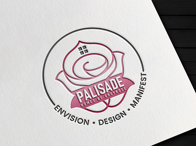 Palisade Homes by GreyRose brand identity graphic design illustrator logo logo design logo designer logo mark logotype