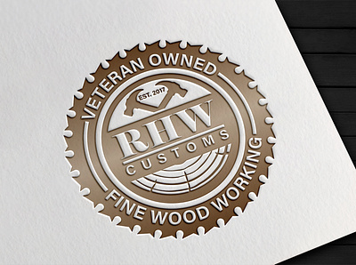 RHW Customs brand identity graphic design illustrator logo logo design logo designer