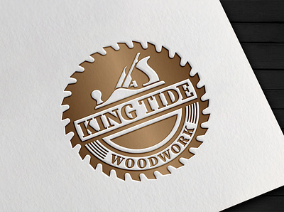 King Tide Woodwork brand identity graphic design illustrator logo logo design logo designer