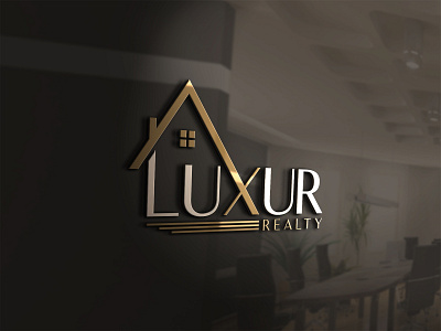 LUXUR REALTY brand identity graphic design illustrator logo logo design logo designer