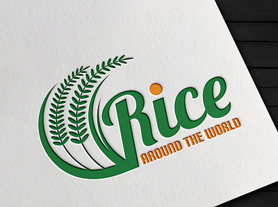 Rice Around The World brand identity graphic design illustrator logo logo design logo designer