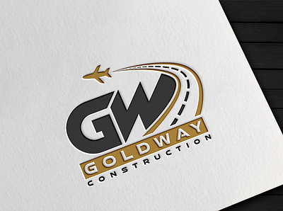 Goldway Construction brand identity graphic design illustrator logo logo design logo designer