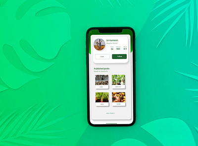 Profile Farmer App green grocery app profile profile picture shopping app