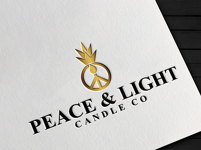 Peace Light Candle Co 2 brand identity branding candle candle logo design illustrator logo logo design logodesign logos logotype vector