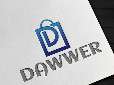 Dawwer brand identity branding design ecommerce logo ecommerce shop logo graphic design illustrator logo logo design logodesign logos logotype vector