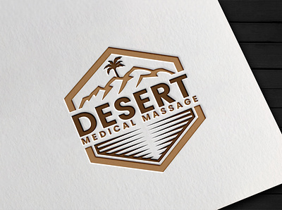 Desert Medical Massage brand identity branding design graphic art graphic design graphicdesign illustrator logo logo creation logo creator logo design logo maker logodesign logos logotype vector