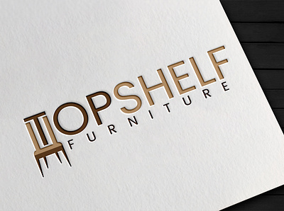 TopShelf Furniture brand identity branding chair logo design furniture logo graphic designer illustrator logo logo creation logo creator logo design logo designer logo maker logodesign