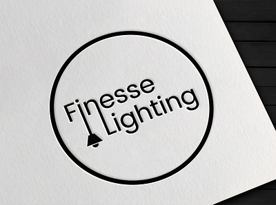 Finesse Lighting brand identity branding design illustration illustrator logo logo design logodesign vector