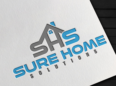 Sure Home Solutions brand identity branding design illustration illustrator logo logo design logodesign vector