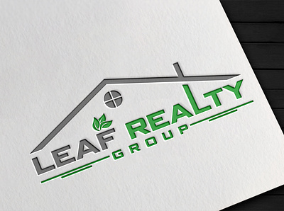 Leaf Realty Group 2 brand identity branding design illustration illustrator logo logo design logodesign vector