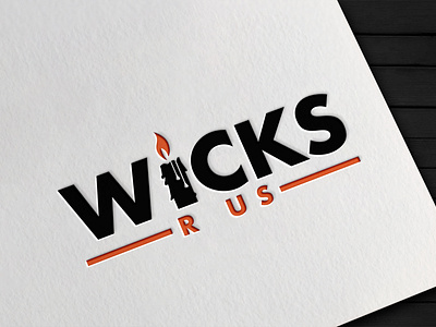 Wicks R Us brand identity branding design illustration illustrator logo logo design logodesign ui vector