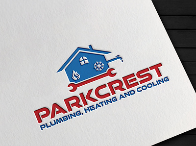 Parkcrest Plumbing, Heating and Cooling brand identity branding design illustration illustrator logo logo design logodesign ui vector