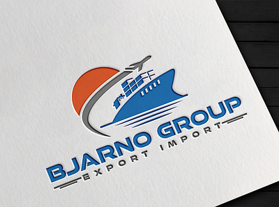 Bjarno Group Export Import brand identity branding design illustration illustrator logo logo design logodesign ui vector