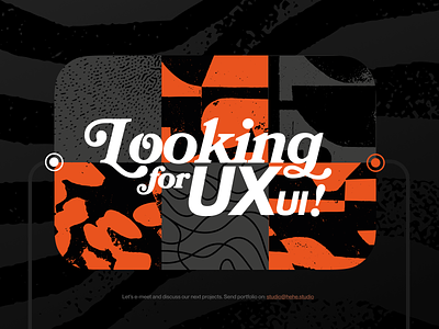 Wrok in HEHE.studio as a UI/UX Designer! app dark layout mobile typography ui ux webapp website