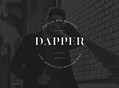 DAPPER BADGE LOGO branding design flat logodesign minimal minimalist typography vector