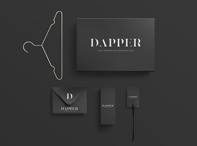 Dapper Logo Mockup branding design flat logo design logodesigner minimal minimalist minimalist design typography