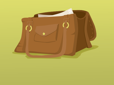 Messenger Bag illustrator vector